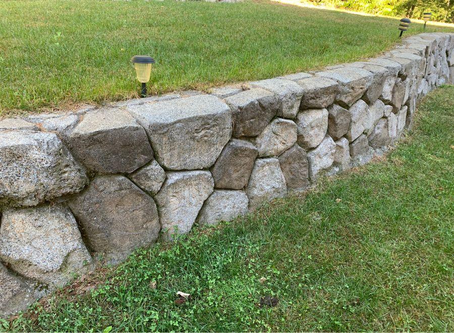 stone retaining wall